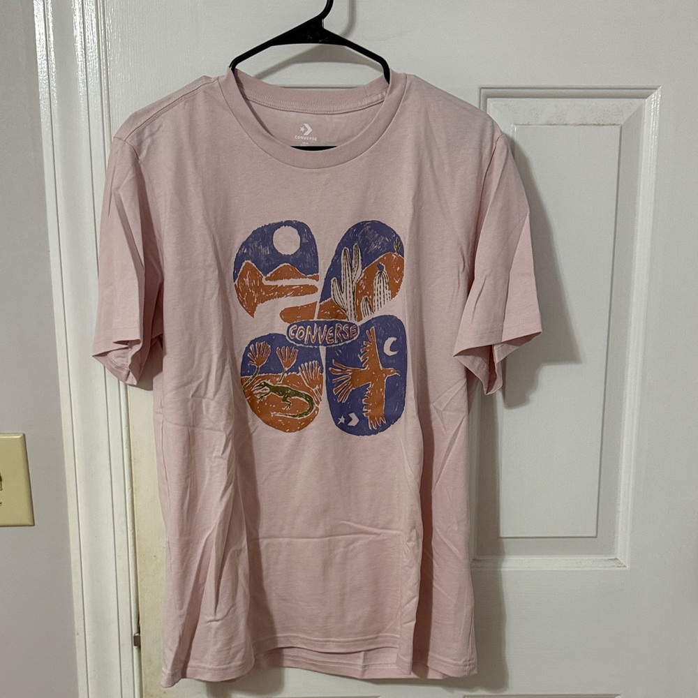 Converse Light Pink Graphic Tee